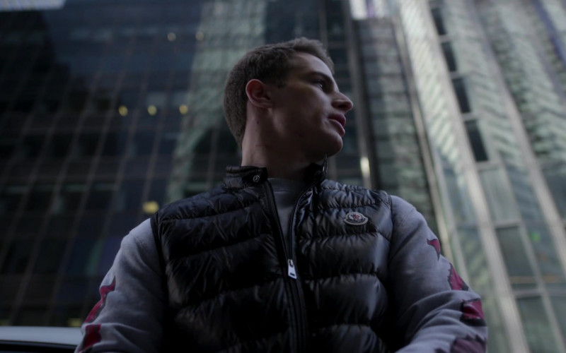 Moncler Men’s Vest of Gianni Paolo as Brayden Weston in Power Book II Ghost S02E03 The Greater Good (1)