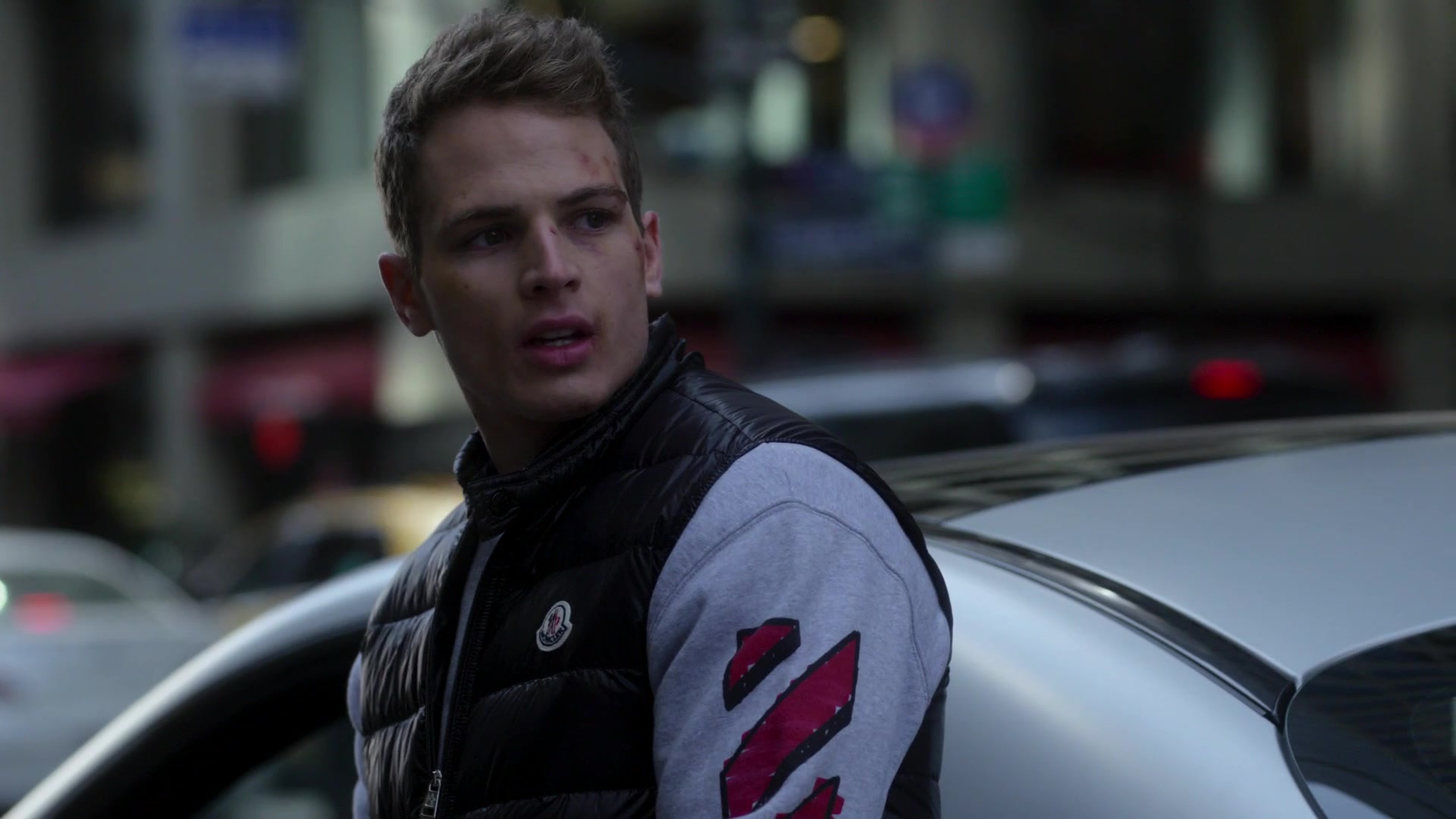 Moncler Down Puffer Vest worn by Brayden Weston (Gianni Paolo) as seen in Power  Book II: Ghost (S02E10)