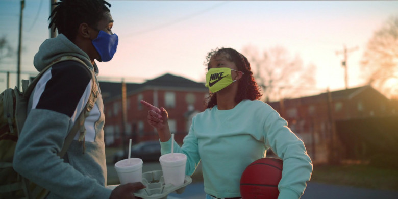 Nike Face Mask in Swagger S01E08 Still I Rise (2021)