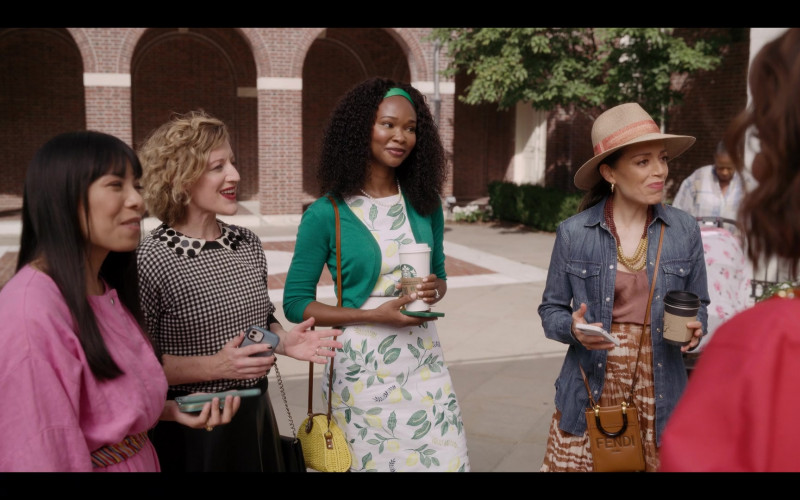 Starbucks Coffee Cup and Fendi Brown Bag in And Just Like That… S01E04 Some of My Best Friends (2021)