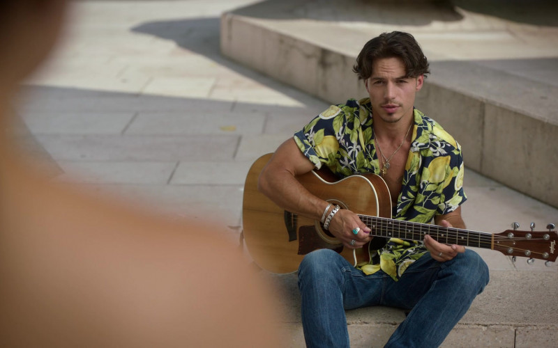 Taylor Guitar of Kevin Dias as Benoit in Emily in Paris S02E10 French Revolution (2021)