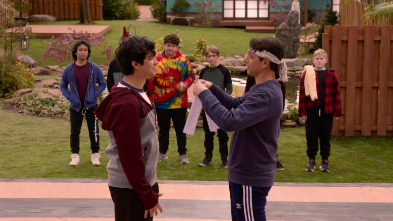 Adidas Track Pants of Ralph Macchio as Daniel LaRusso in Cobra Kai S04E03 Then Learn Fly (2021)