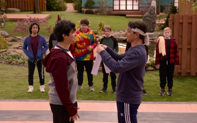 Adidas Track Pants of Ralph Macchio as Daniel LaRusso in Cobra Kai S04E03 Then Learn Fly (2021)