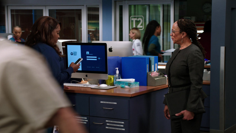 Apple iMac All-In-One Computers Used by Cast Members in Chicago Med S07E11 The Things We Thought We Left Behind (6)