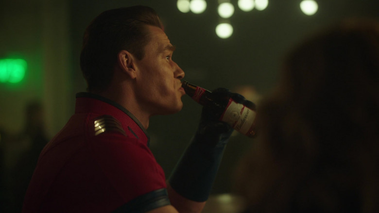 Budweiser Beer Enjoyed by John Cena as Christopher Smith in Peacemaker S01E01 A Whole New Whirled (1)