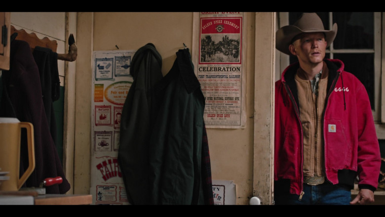 Carhartt Red Hooded Jacket Worn by Jefferson White as Jimmy Hurdstrom in Yellowstone S04E10 Grass on the Streets and Weeds on the Rooftops (1)
