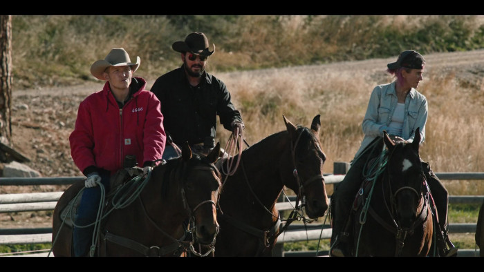 Carhartt Red Hooded Jacket Of Jefferson White As Jimmy Hurdstrom In ...