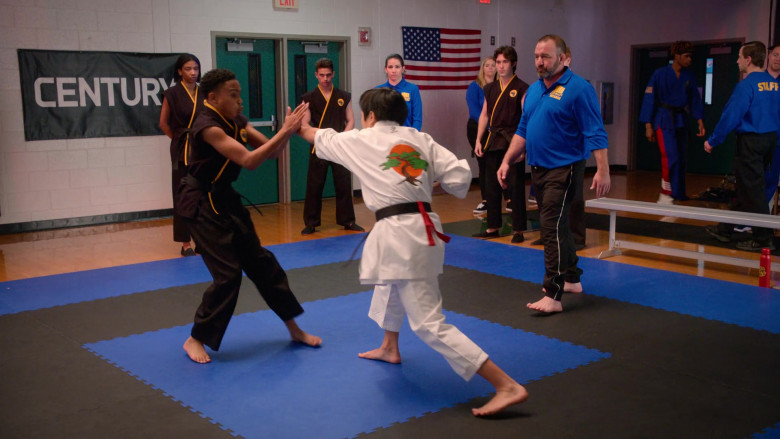 Century Martial Arts Gear Poster in Cobra Kai S04E09 The Fall (2021)