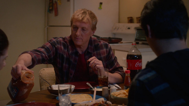 Coca-Cola Soda Bottle of William Zabka as Johnny Lawrence in Cobra Kai S04E01 Let's Begin (2)