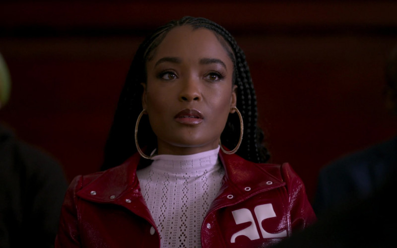 Courrèges Women's Jacket of LaToya Tonodeo as Diana Tejada in Power Book II: Ghost S02E08 "Drug Related" (2022)