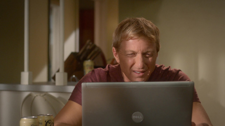 Dell Laptop Computer of William Zabka as Johnny Lawrence in Cobra Kai S04E04 Bicephaly (2021)