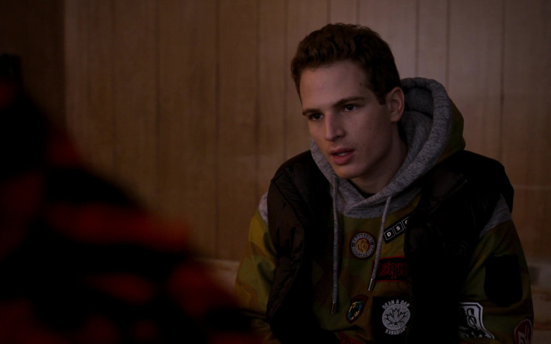 Dsquared2 Men’s Hoodie Worn by Gianni Paolo as Brayden Weston in Power Book II Ghost S02E08 Drug Related (1)