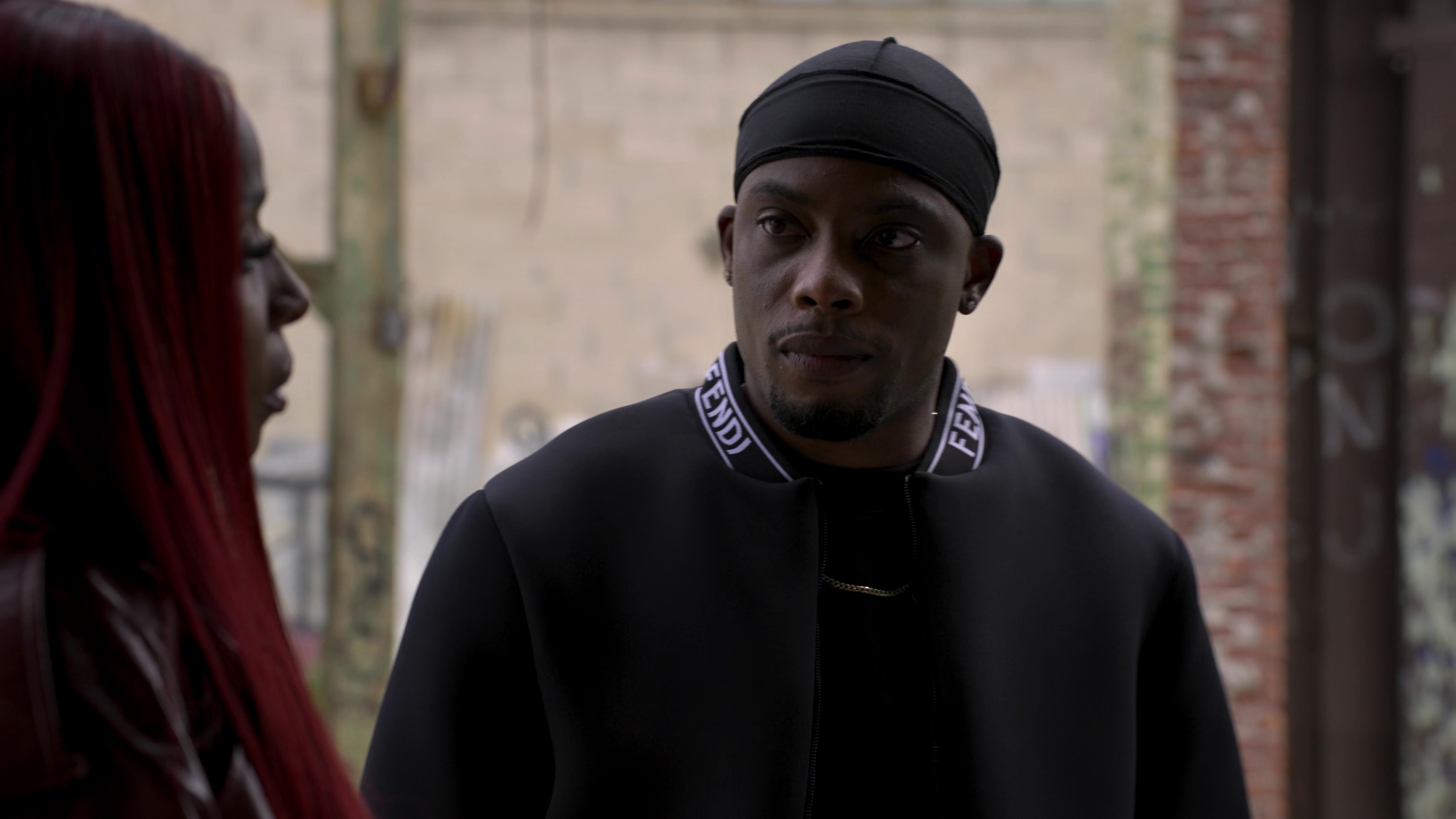 Givenchy Zip Hoodie Jacket worn by Cane Tejada (Woody McClain) as seen in Power  Book II: Ghost Tv show outfits (Season 2 Episode 5)