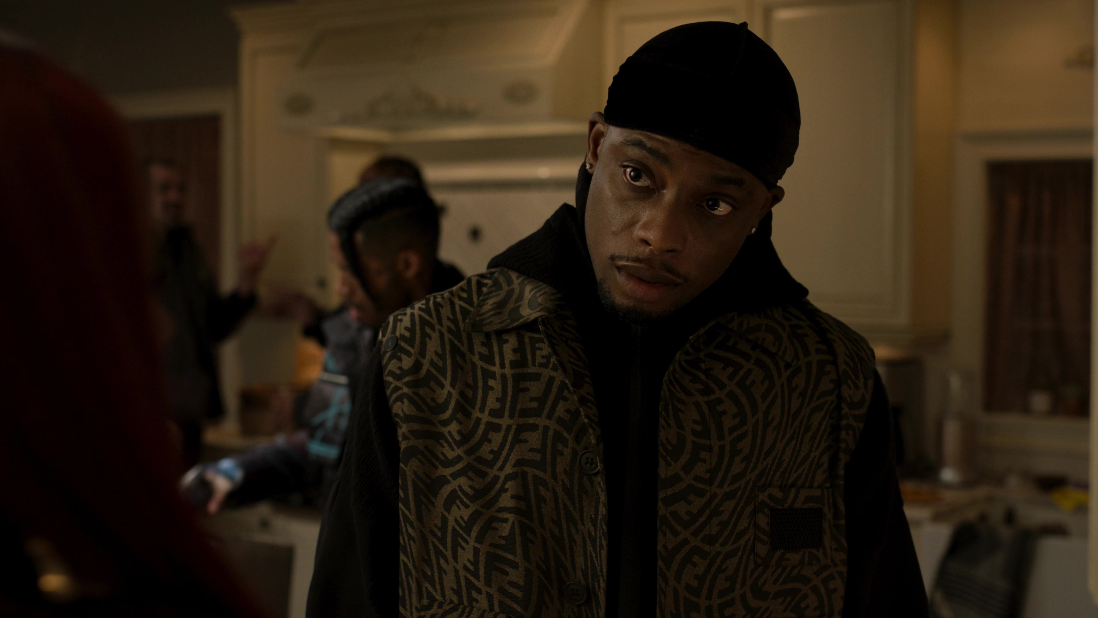 Givenchy pullover with all over logo worn by Cane Tejada (Woody McClain) as  seen in Power Book II: Ghost (S02E06)