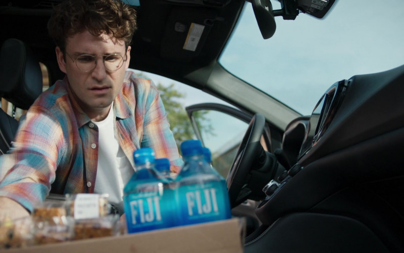 Fiji Water Bottles Held by John Paul Reynolds as Drew Gardner in Search Party S05E08 "Song of Songs" (2022)
