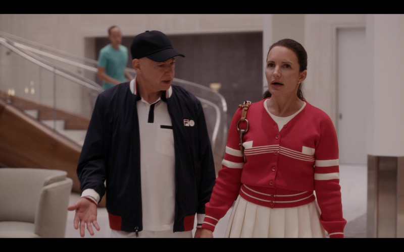 Fila Men’s Bomber Jacket of Evan Handler as Harry Goldenblatt in And Just Like That… S01E07 Sex and the Widow (2022)