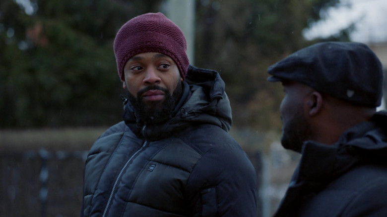 G-Star Raw Men’s Jacket of LaRoyce Hawkins as Officer Kevin Atwater in Chicago P.D. S09E11 Lies (2)