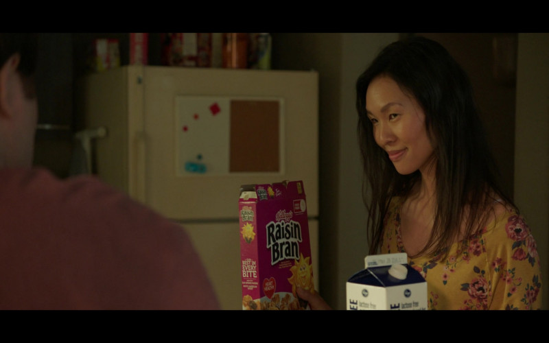 Kellogg’s Raisin Bran Breakfast Cereal Held by Sue Ann Pien as Violet in As We See It S01E06 Fear Is My Bitch (2022)