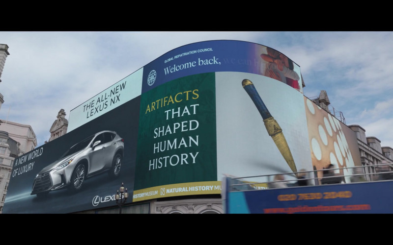 Lexus NX Car Billboard in Eternals (2021)