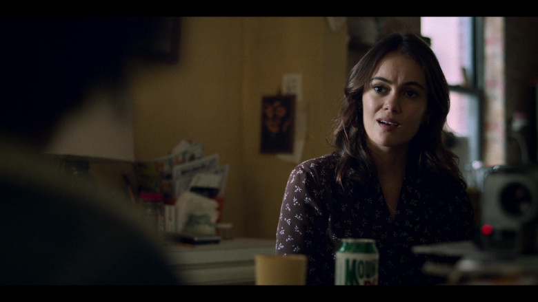 Mountain Dew Soda Enjoyed by Dina Shihabi as Melody Pendras in Archive 81 S01E01 Mystery Signals (1)