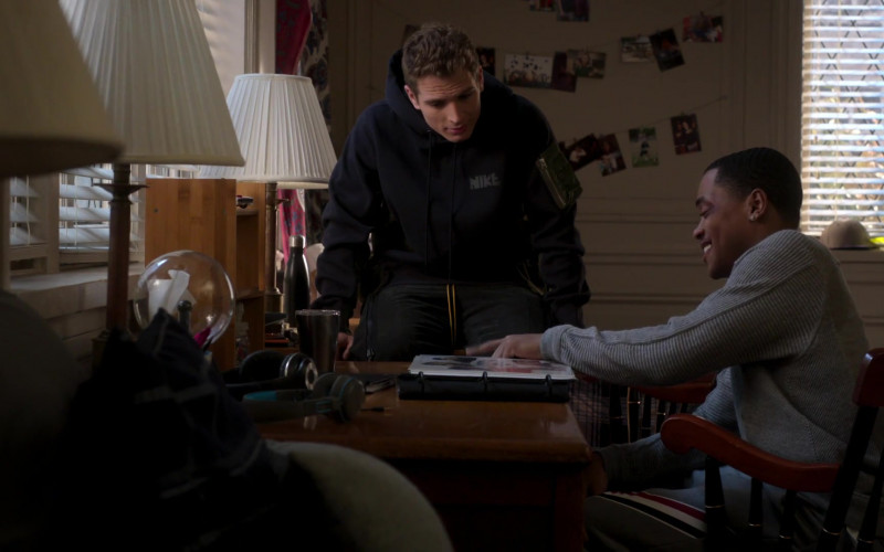 Nike Black Hoodie Worn by Gianni Paolo as Brayden Weston in Power Book II Ghost S02E07 Forced My Hand (2022)