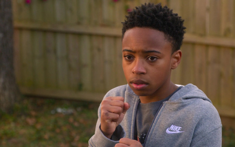 Nike Hoodie of Dallas Dupree Young as Kenny Payne in Cobra Kai S04E03 Then Learn Fly (2)