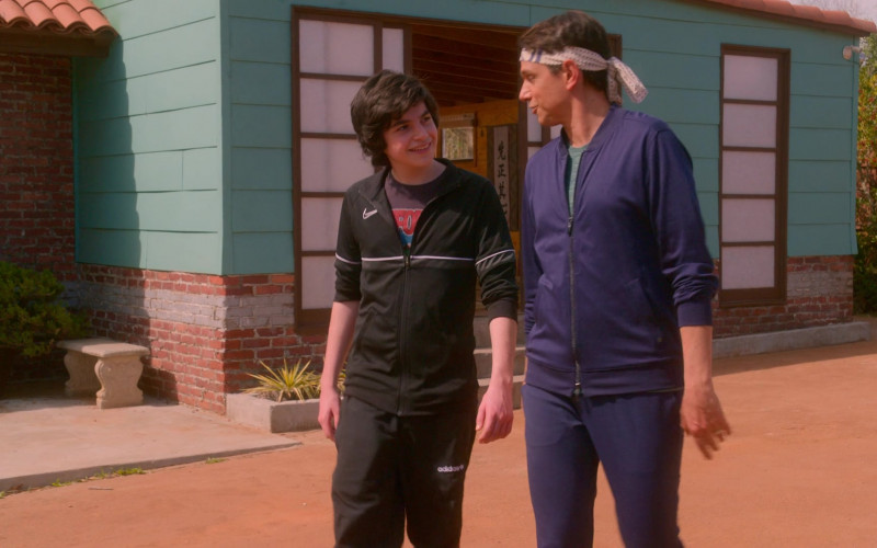 Nike Jacket and Adidas Pants Worn by Griffin Santopietro as Anthony in Cobra Kai S04E07 Minefields (2021)