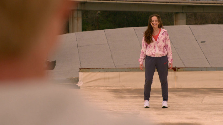 Nike Pants of Mary Mouser as Samantha LaRusso in Cobra Kai S04E03 Then Learn Fly (2)