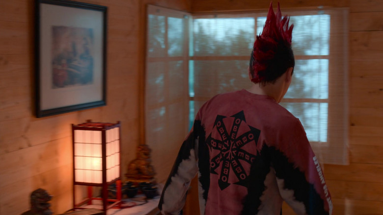 Obey Men's Sweatshirt of Jacob Bertrand as Eli ‘Hawk' Moskowitz in Cobra Kai S04E01 Let's Begin (1)
