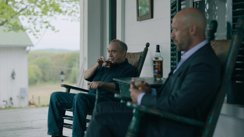 The Glenlivet 18 Year Old Whisky Enjoyed by Paul Giamatti as Charles ‘Chuck' Rhoades, Jr. and Corey Stoll as Michael Thomas Aquinius Prince in Billions S06E01 TV Show 2022 (1)