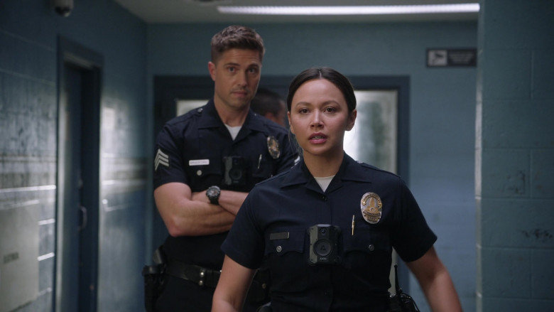 xon Bodycam of Melissa O'Neil as Lucy Chen in The Rookie S04E11 End Game (1)