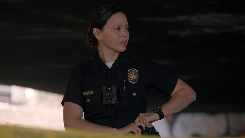 xon Bodycam of Melissa O'Neil as Lucy Chen in The Rookie S04E11 End Game (2)