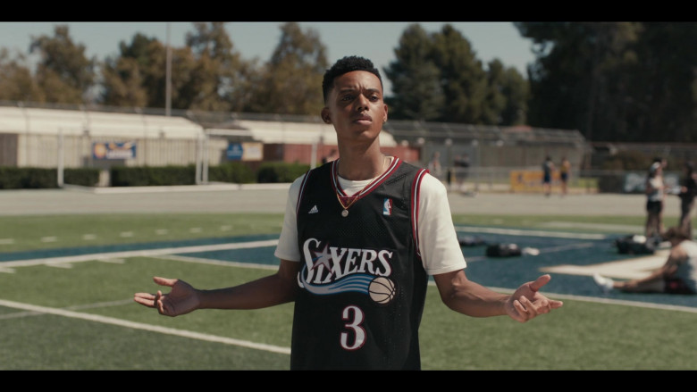 Adidas NBA Philadelphia 76ers Basketball Team Jersey of Jabari Banks as Will Smith in Bel-Air S01E01 Dreams and Nightmares (1)
