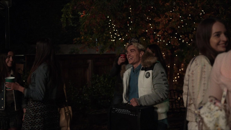 Aeropostale Jacket of Dave Franco as Xavier in The Afterparty S01E05 High School (1)
