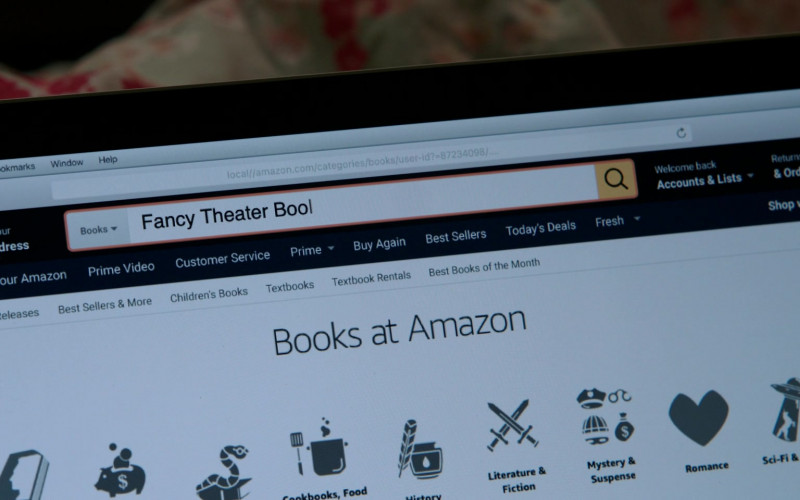 Amazon.com E-Commerce Website in I Want You Back (2022)