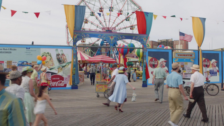Coca-Cola Soda Posters and Sabrett Hot Dogs in The Marvelous Mrs. Maisel S04E01 Rumble on the Wonder Wheel (2022)