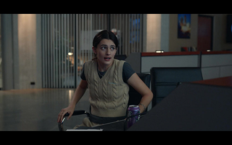 Crush Grape Drink Can of Diana Silvers as Erin Naird in Space Force S02E06 The Doctor's Appointment (3)