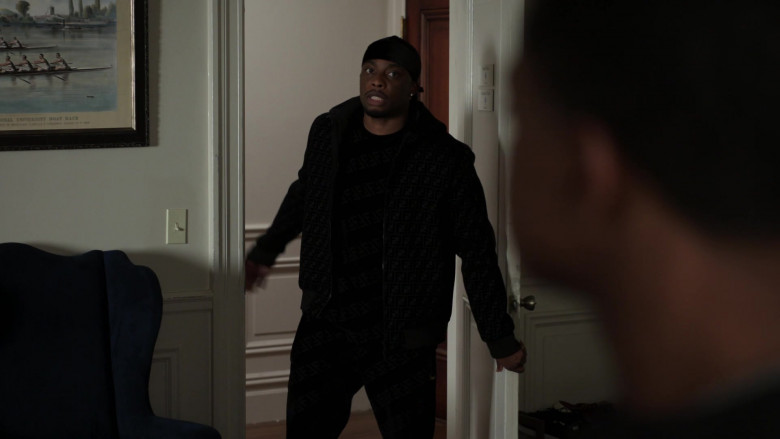 Fendi Men’s T-Shirt and Tracksuit Outfit of Woody McClain as Cane Tejada in Power Book II Ghost S02E10 2022 (1)