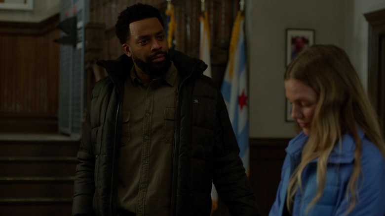 G-Star RAW Jacket Worn by LaRoyce Hawkins as Kevin Atwater in Chicago P.D. S09E13 Still Water (1)
