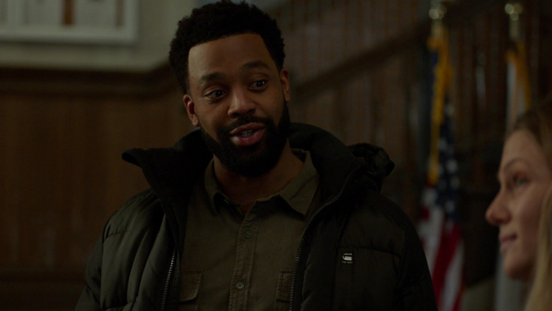 G-Star RAW Jacket Worn by LaRoyce Hawkins as Kevin Atwater in Chicago P.D. S09E13 Still Water (2)