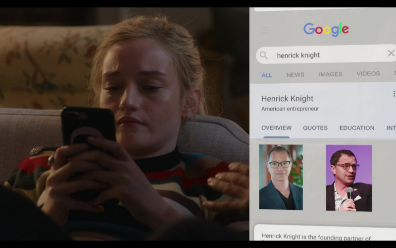 Google Web Search Engine Website Used by Julia Garner as Anna Delvey in Inventing Anna S01E02 The Devil Wore Anna (2022)