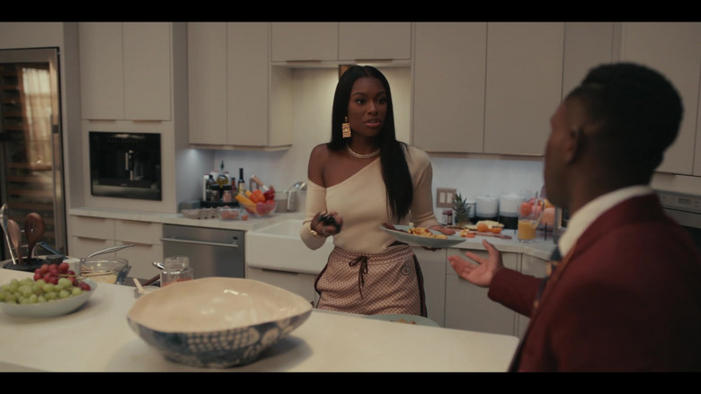 Gucci Women's Pants of Coco Jones as Hilary Banks in Bel-Air S01E02 Keep Ya Head Up (1)