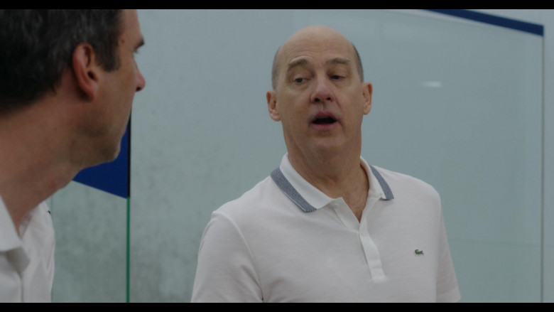 Lacoste Men's White Polo Shirt in Inventing Anna S01E04 A Wolf in Chic Clothing (2022)