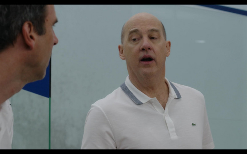 Lacoste Men's White Polo Shirt in Inventing Anna S01E04 A Wolf in Chic Clothing (2022)