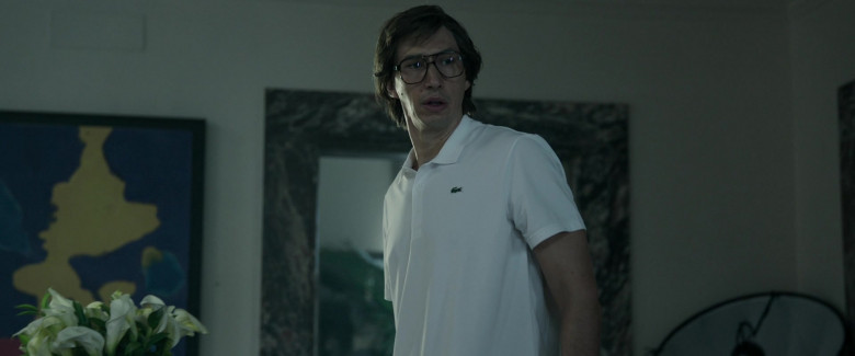 Lacoste Polo Shirts of Adam Driver as Maurizio Gucci in House of Gucci (2)
