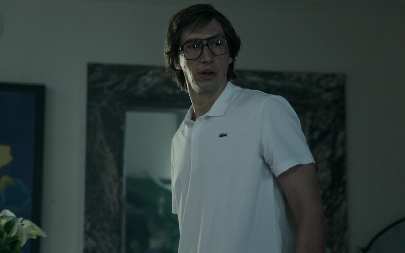 Lacoste Polo Shirts of Adam Driver as Maurizio Gucci in House of Gucci (2)