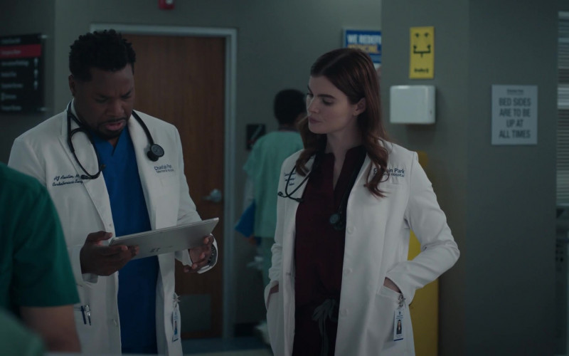 Microsoft Surface Tablet Computer Used by Cast Member in The Resident S05E11 Her Heart (2022)