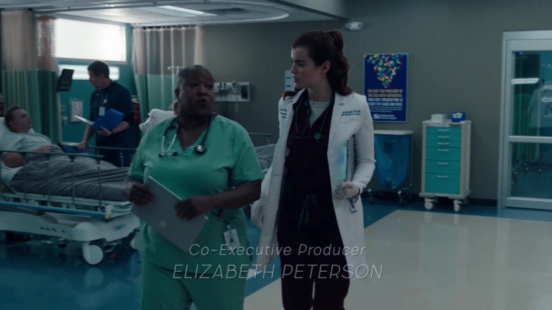 Microsoft Surface Tablet Held by Actress in The Resident S05E14 Hell in a Handbasket (2022)