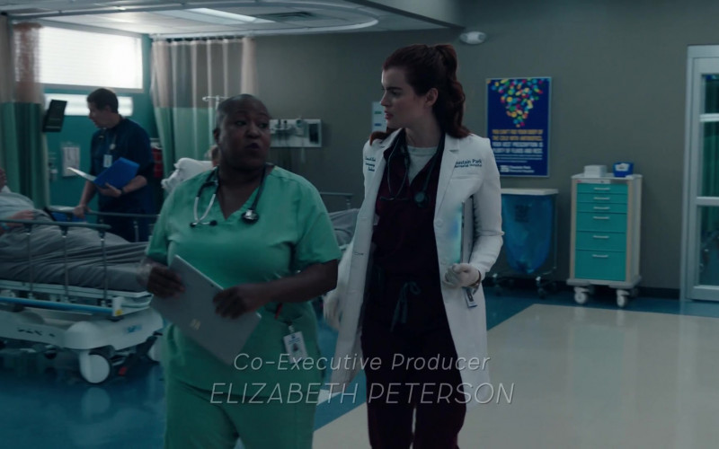 Microsoft Surface Tablet Held by Actress in The Resident S05E14 Hell in a Handbasket (2022)