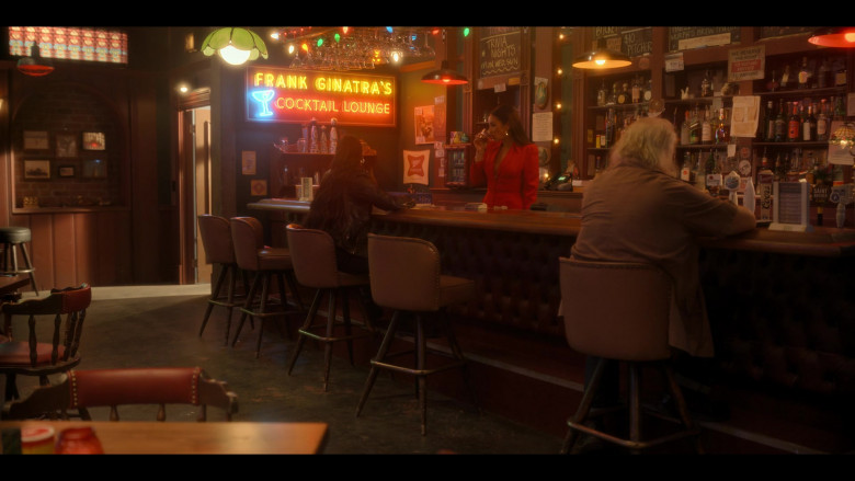 Miller High Life Beer Sign in Dollface S02E02 Right-Hand Woman (2022)